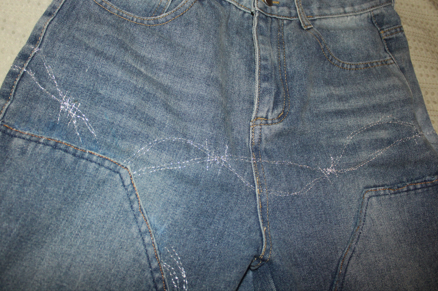 BARBED WIRE DEVOB DENIM JORTS