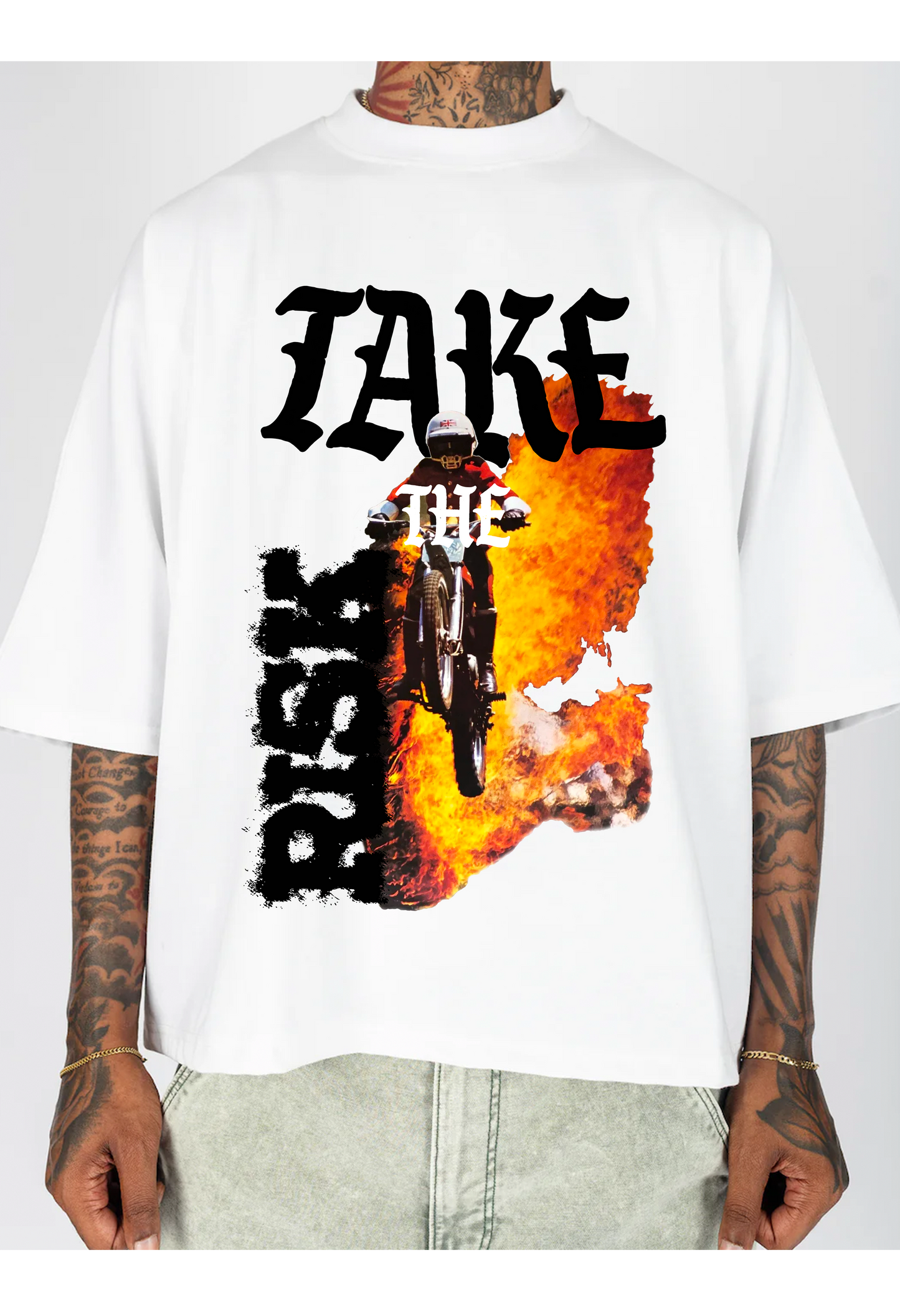 TAKE THE RISK OVRSZD TEE