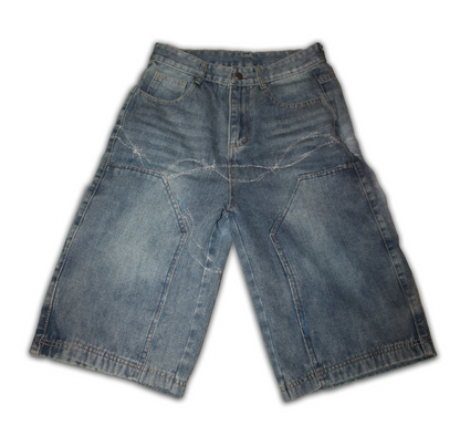 BARBED WIRE DEVOB DENIM JORTS