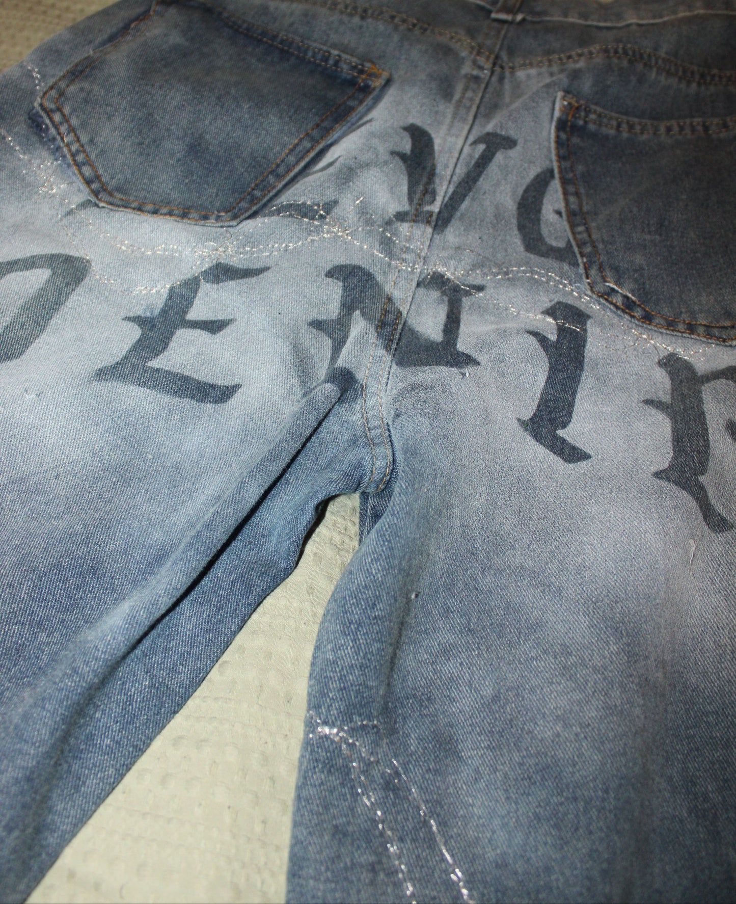BARBED WIRE DEVOB DENIM JORTS