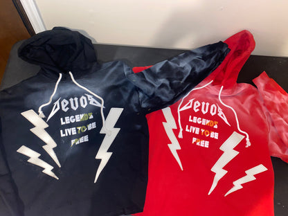 LEGENDS LIVE TO BE FREE CHOPPED HOODIE