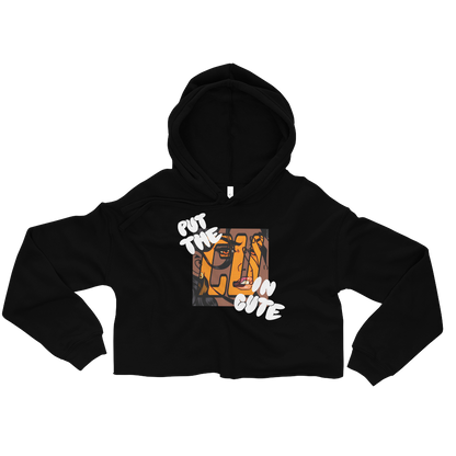 PUT THE CU IN CUTE Cropped Hoodie