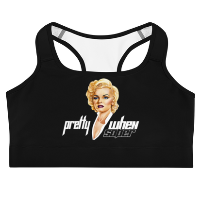 PRETTY WHEN SOBER Sports Bra