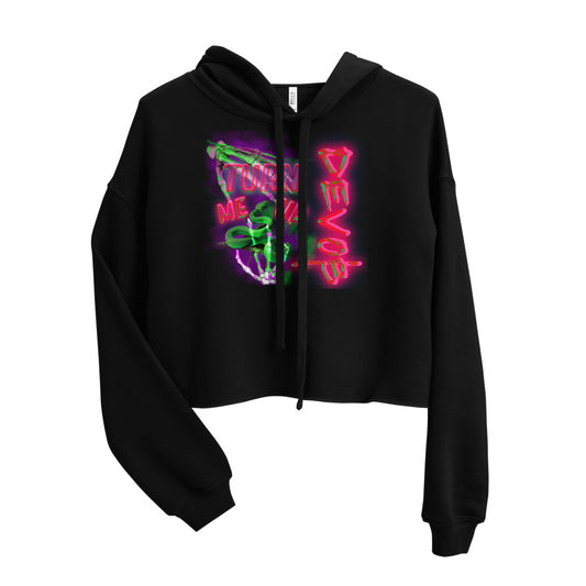 TURN ME UP DTMD Crop Hoodie