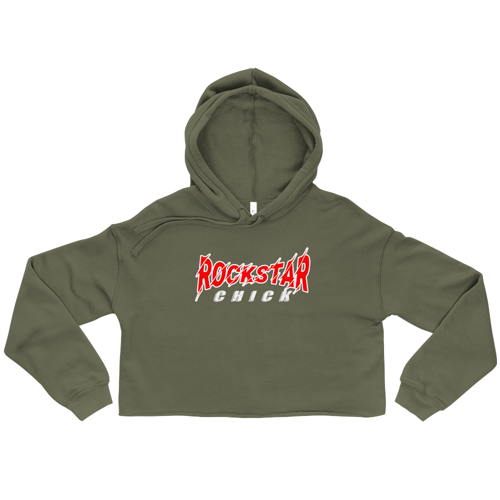 ROCKSTAR CHICK Cropped Hoodie