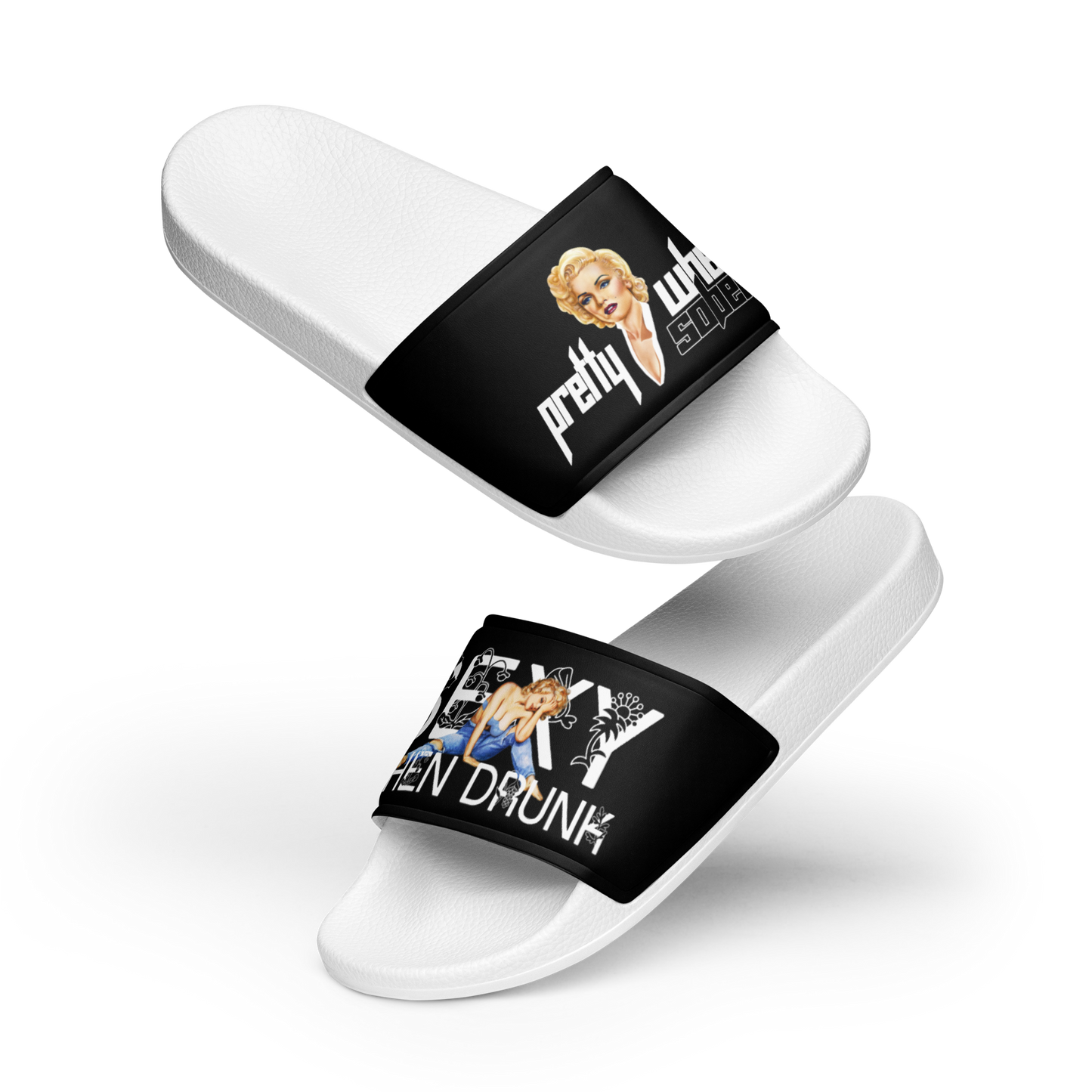 PRETTY WHEN SOBER Women's Slides